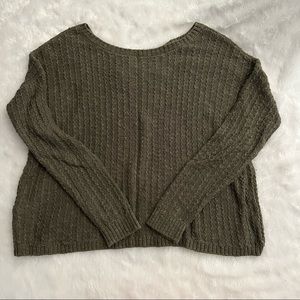 Reversible Green Sweater